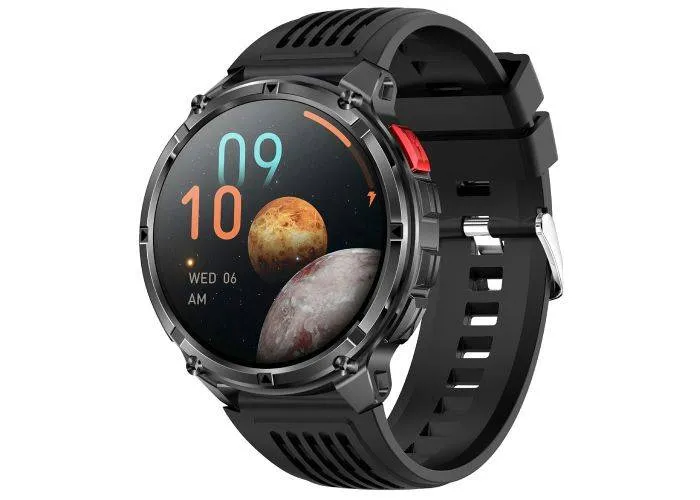 Aktiv Smartwatch - Vandtæt - Dansk sprog - opkald - iOS/Android - Sort
