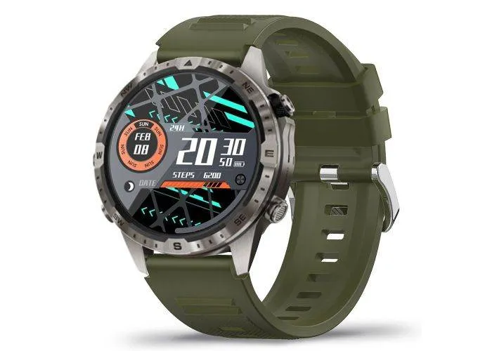 Smartwatch GT45 - Touch skærm, Bluetooth, Puls, Blodtryk - Dansk Sprog - Grøn