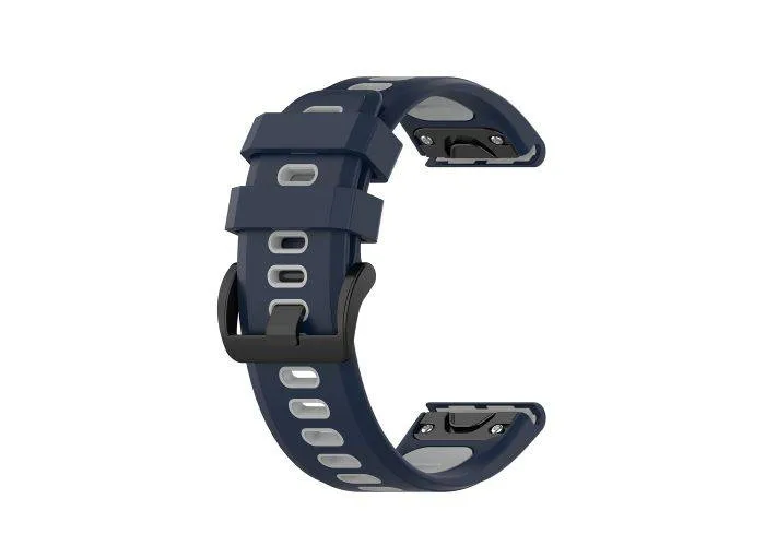 Garmin Fenix / Fenix ​​3 Sapphire - Silikone urrem 26 mm - Blå/grå