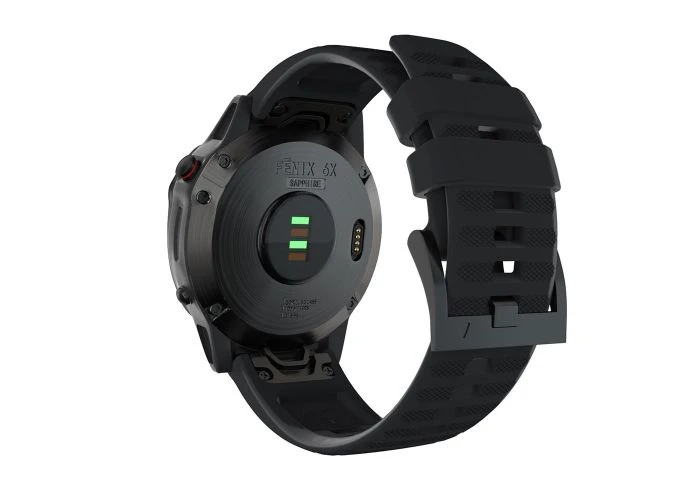 Garmin Fenix 7X/6X GPS/ 6X Pro - Urrem i silikone 26mm - Sort