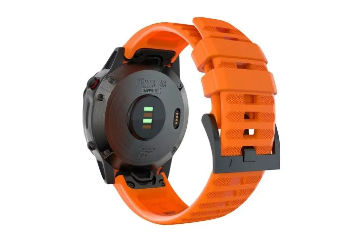 Garmin Fenix 7X/6X GPS/ 6X Pro - Urrem i silikone 26mm - Orange