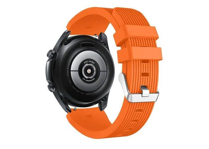 Samsung Galaxy Watch 3 45mm - Silikone urrem 22mm - Passer til håndled omkreds 135-235mm - Orange