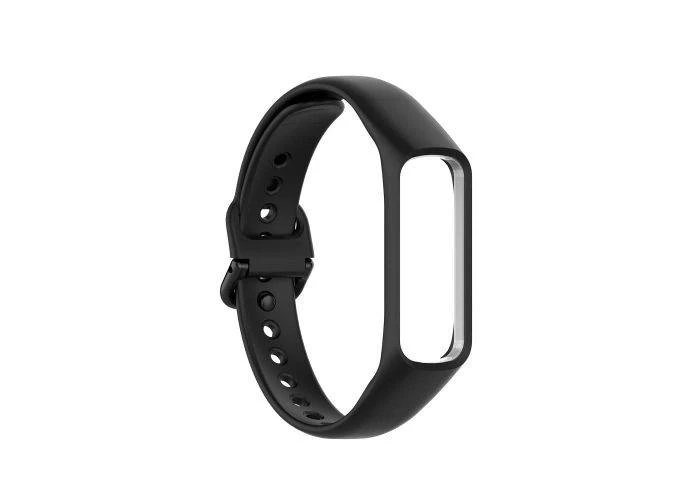 Samsung Galaxy Fit 2 - Silikone rem & ramme i 2-i-1 design - Sort