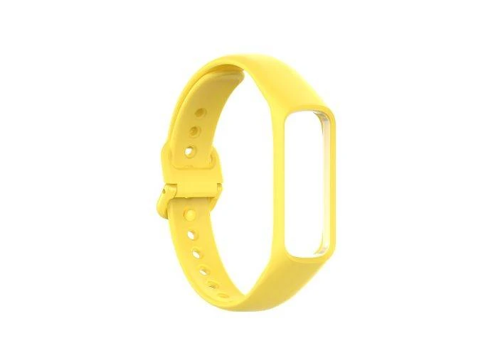 Samsung Galaxy Fit 2 - Silikone rem & ramme i 2-i-1 design - Gul