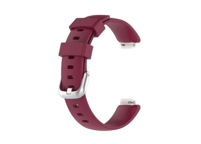 Fitbit Inspire 2/Ace 3 - Gummi urrem - Str. S - Vinrød