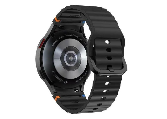 Samsung Galaxy Watch7 /6 /5 / 4 / FE -  44/40mm - Silikone rem - til håndled 139mm-210mm - Sort