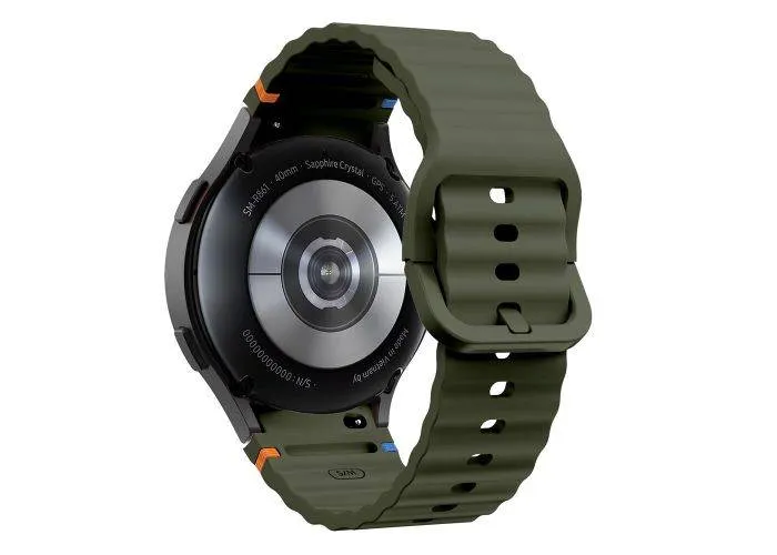 Samsung Galaxy Watch7 /6 /5 / 4 / FE -  44/40mm - Silikone rem - til håndled 139mm-210mm - Militærgrøn