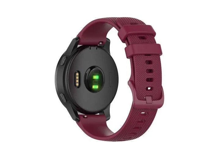 Garmin Venu 2/Vivoactive 4 - Sports urrem 22 mm - Vinrød