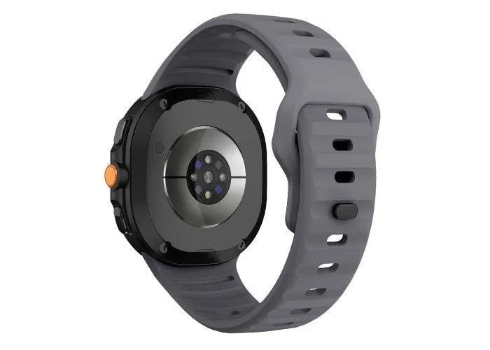 Samsung Galaxy Watch8 /  Watch8 Classic - Wave silikone rem - Space grey