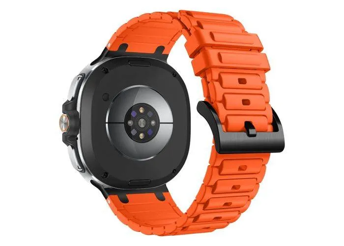 Samsung Galaxy Watch8 44/40 / 8 Classic 46mm - Silikone rem - til håndled 139mm-220mm - Orange
