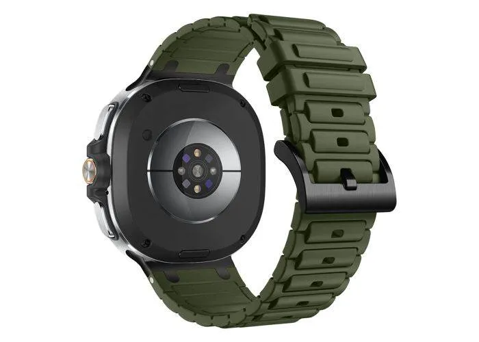 Samsung Galaxy Watch8 44/40 / 8 Classic 46mm - Silikone rem - til håndled 139mm-220mm - Militærgrøn