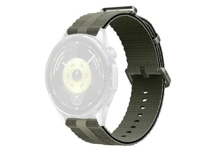 Samsung Galaxy Watch7 /6 /5 / FE -  44/40mm - Sports silikone rem 20mm - til håndled 130mm-210mm - Grøn