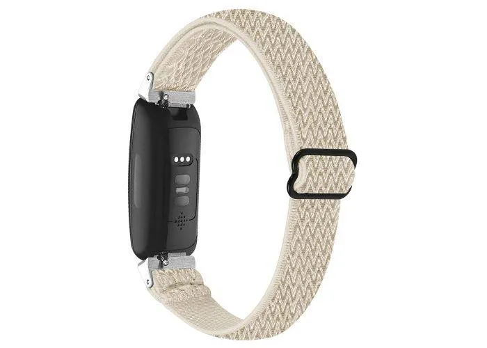 Fitbit Inspire 3 - Blød Urrem i vævet design - Beige