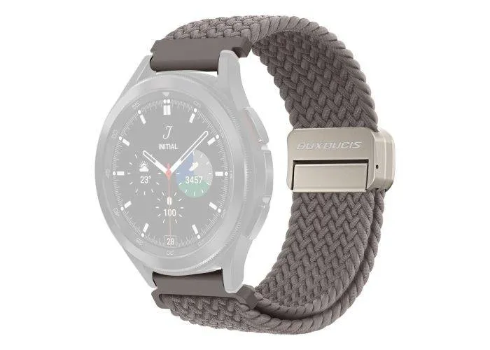 Dux Ducis Mixture Pro - Samsung Galaxy Watch 3 45mm / Watch S3 - Magnetisk tekstil urrem 22mm - Clay