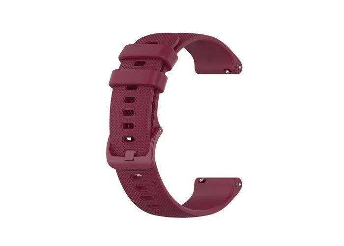 Samsung Gear 2 R380 / Samsung Gear 2 Neo R381 - Silikone urrem 22mm - Vinrød