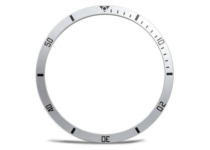 Samsung Galaxy Watch7/6/5/4 - 44mm - Selvklæbende metal urskive beskytter - Sølv
