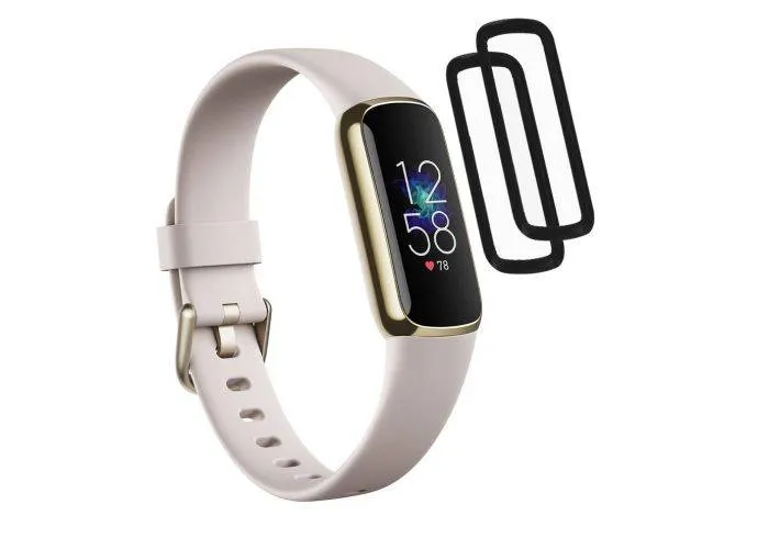 Fitbit Luxe - Beskyttelsesfilm med komplet dækning - Sæt med 2 stk.