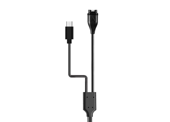Garmin Fenix 8/7/6/5 serie, Venu, Instinct, Approach - USB-C opladerkabel 1m - Sort