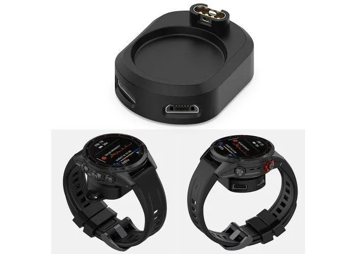 Garmin Fenix 7/Fenix7s/Fenix7X - Oplader dock - Sort