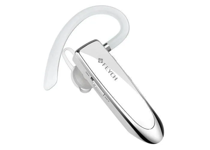 FEYCH Single Ear Trådløst Headset - Til bil / Kontor - Hvid