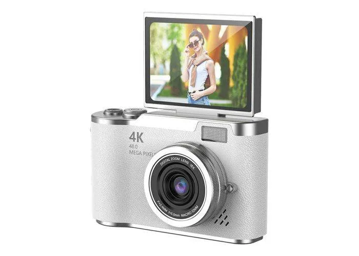 Retro HD Digital kamera - Flip screen 8xZoom - 32GB hukommelse - Sølv