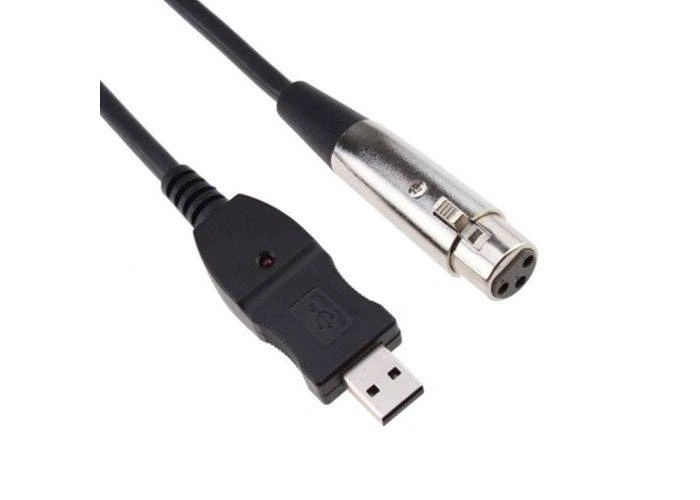 USB (han) til XLR (hun) adapter kabel - 3m