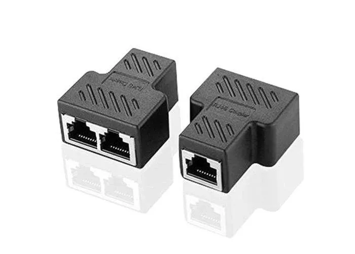 RJ45 til 2x RJ45 netværkskabel Splitter