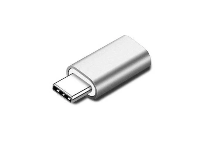 Lightning til Type-C Converter oplader Adapter - Sølv