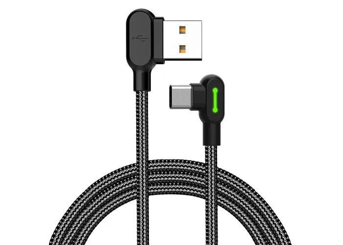 MCDODO - Type-C oplader kabel - LED indikator - 1.8m - Sort