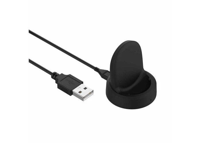 Samsung Galaxy Watch Active - Trådløs magnetisk USB oplader med indikator - Sort
