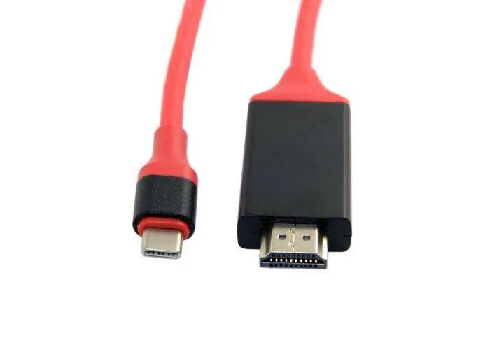 Type-C til HDMI 4k High Speed adapter kabel 2m