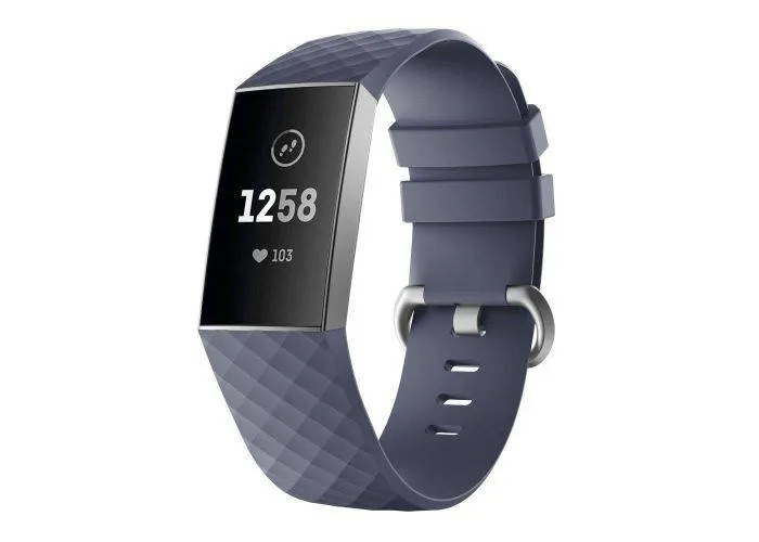 Fitbit Charge 3 / Charge 4 - Silikone urrem - Åndbar - Str- L - Lilla