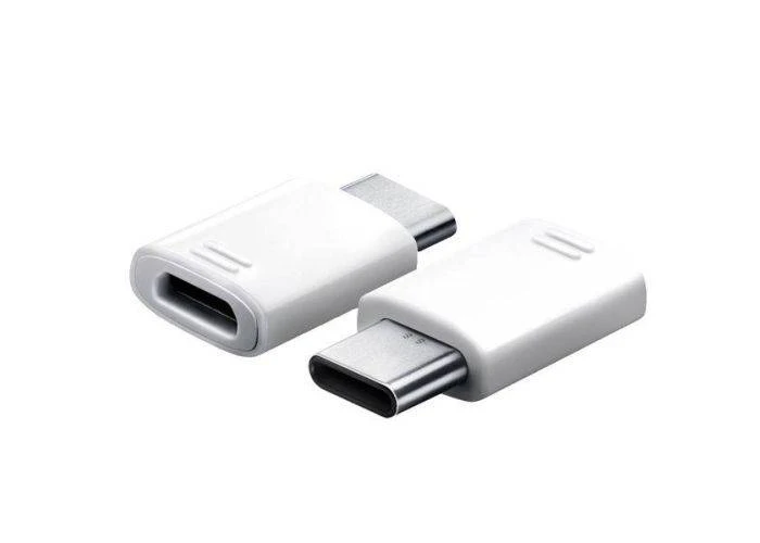 Original Samsung MicroUSB til USB-C adapter - EE-GN930 - Hvid