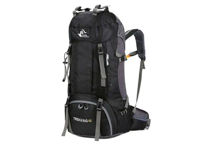 FREEDOM KNIGHT backpack/Rygsæk 60L - Med regnslag - Sort