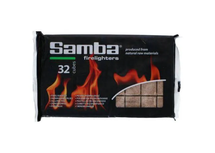 Samba optændningsblokke - Pakke med 32 stk.