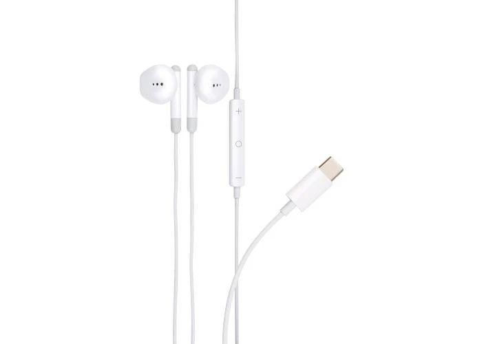 Grundig høretelefoner med USB-C stik 1.2m og indbygget mikrofon - Hvid