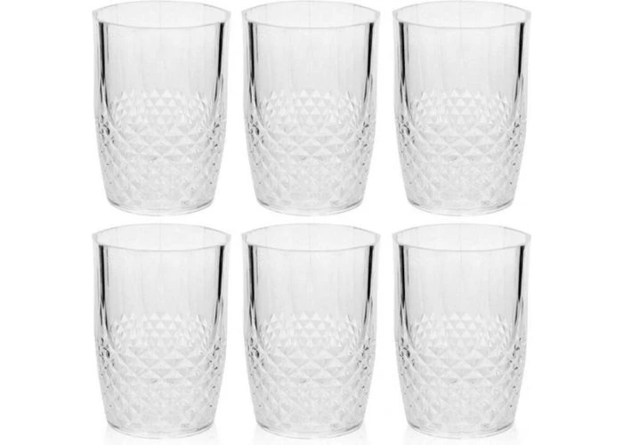Alpina drikkeglas 400ml med krystal effekt - 6 stk.