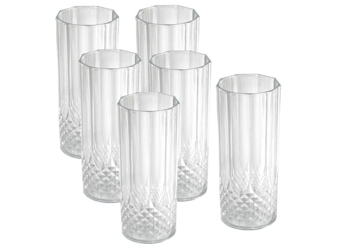Alpina longdrinkglas 400ml med krystal effekt - 6 stk.