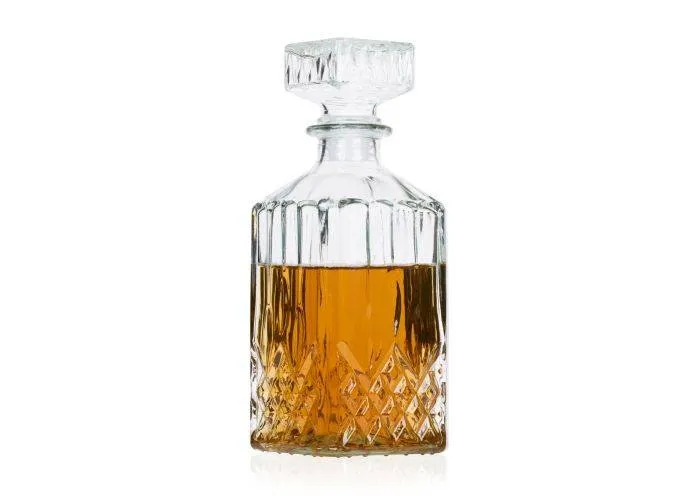 Whisky-karaffel i glas 0,8L