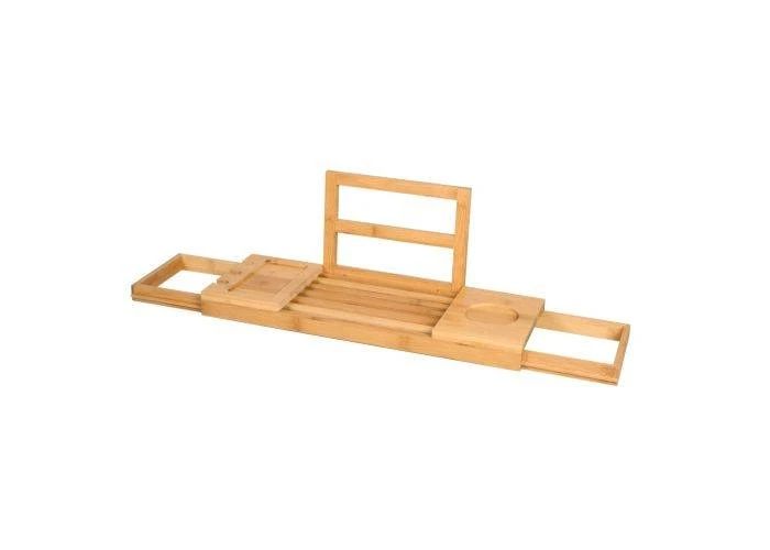 Udtrækkelig Bambus Badekarshylde  50-92 cm