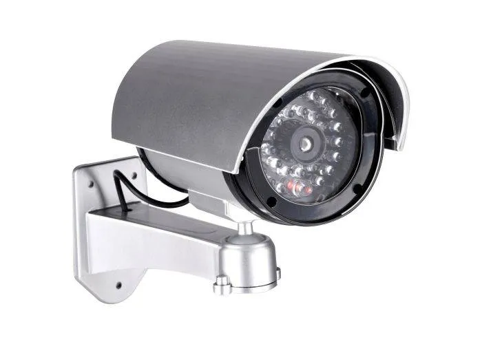 Grundig Dummy sikkerhedskamera m/ LED lys - Sølv