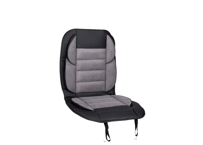 Dunlop ergonomisk bilsæde / overtræk med sidestøtte 118x54.5cm - Grå