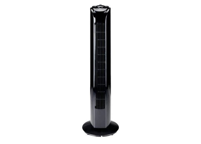 Lifetime Air Tårnventilator roterende - H:81 cm m/ 3 hastigheder - Sort