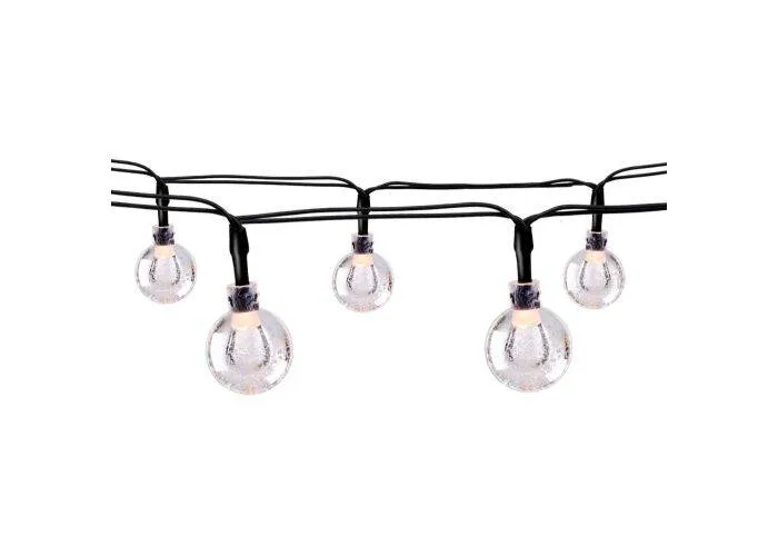 Grundig solcelle lyskæde 50xLED - Varm hvid - 6.9 meter - 8 funktioner
