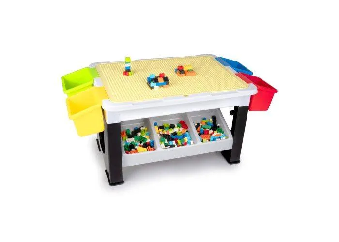 Eddy Toys legebord til børn med byggeklodser - Sæt med 300 dele