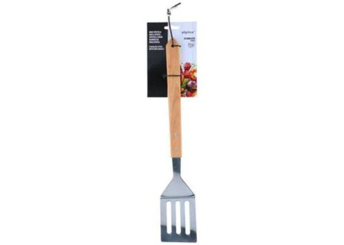 Alpina grillspatel i rustfrit stål 41cm m/træhåndtag