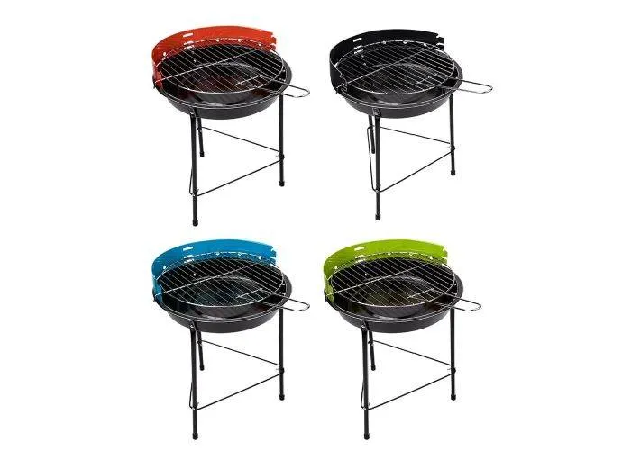 Alpina BBQ kulgrill i metal Ø33x43cm - Ass. farve