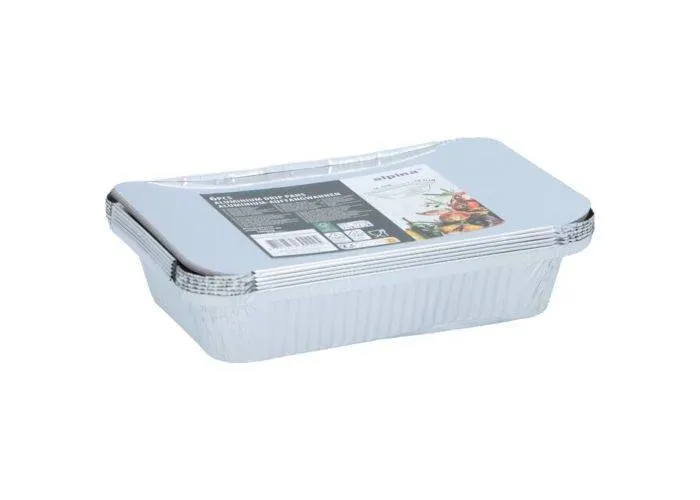 6-Pak Alpina BBQ Grillbakke i aluminum 21x17x4.5cm
