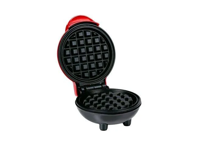 Alpina vaffeljern 350W - Non-stick - Rød/sort