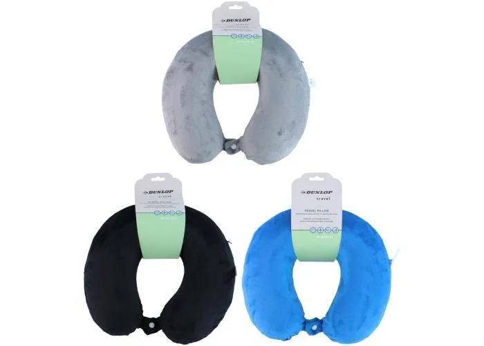 Dunlop rejse nakkepude med memoryskum 34x29 cm
